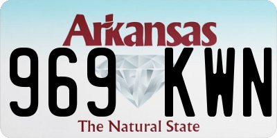 AR license plate 969KWN