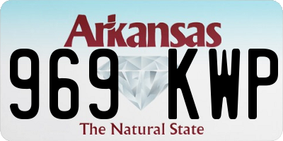 AR license plate 969KWP
