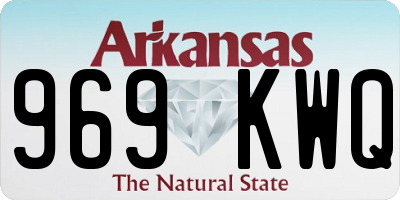AR license plate 969KWQ