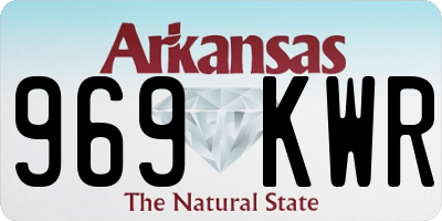 AR license plate 969KWR