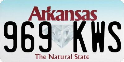 AR license plate 969KWS
