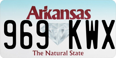 AR license plate 969KWX