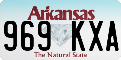 AR license plate 969KXA