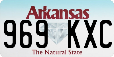 AR license plate 969KXC