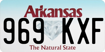 AR license plate 969KXF