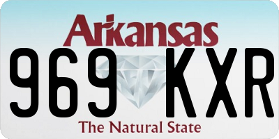 AR license plate 969KXR