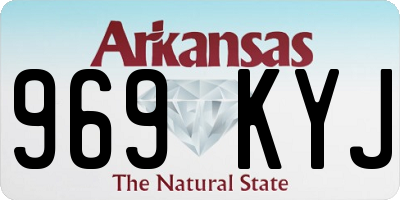 AR license plate 969KYJ