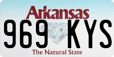 AR license plate 969KYS