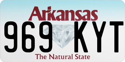 AR license plate 969KYT