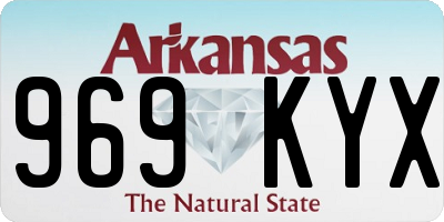 AR license plate 969KYX