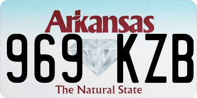 AR license plate 969KZB
