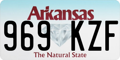 AR license plate 969KZF