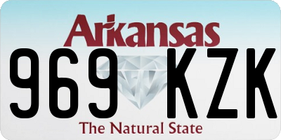 AR license plate 969KZK