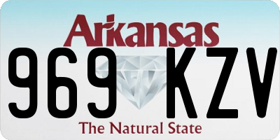 AR license plate 969KZV