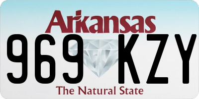 AR license plate 969KZY
