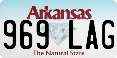 AR license plate 969LAG