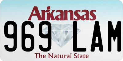 AR license plate 969LAM
