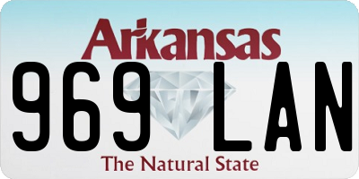 AR license plate 969LAN
