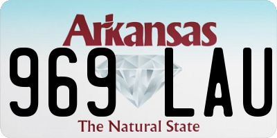 AR license plate 969LAU