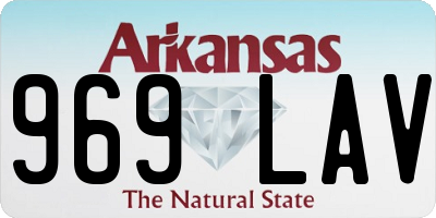 AR license plate 969LAV
