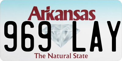 AR license plate 969LAY