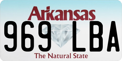 AR license plate 969LBA