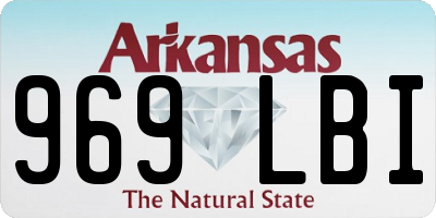 AR license plate 969LBI