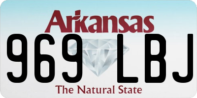 AR license plate 969LBJ