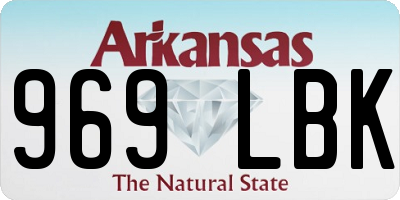 AR license plate 969LBK