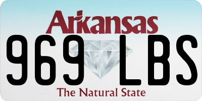 AR license plate 969LBS