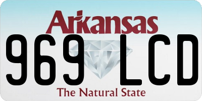 AR license plate 969LCD