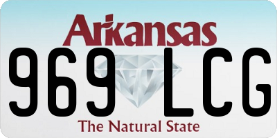 AR license plate 969LCG
