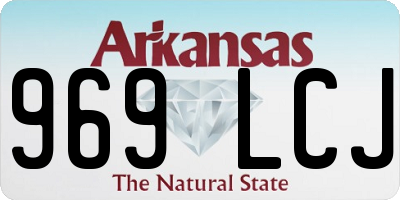 AR license plate 969LCJ