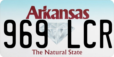 AR license plate 969LCR