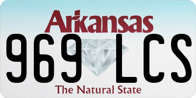 AR license plate 969LCS