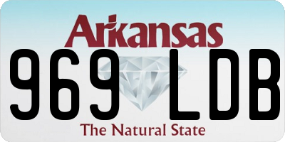 AR license plate 969LDB