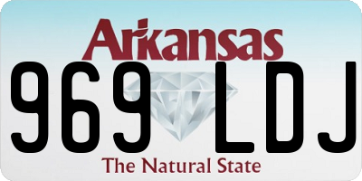 AR license plate 969LDJ