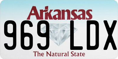 AR license plate 969LDX