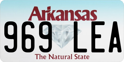 AR license plate 969LEA