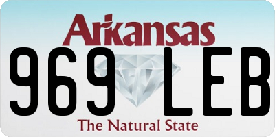 AR license plate 969LEB