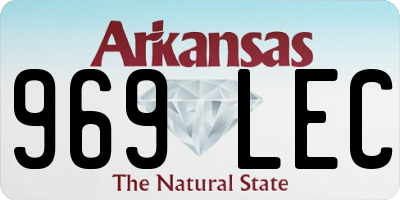 AR license plate 969LEC