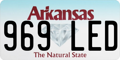 AR license plate 969LED
