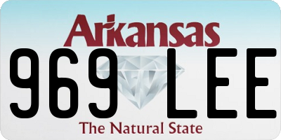 AR license plate 969LEE