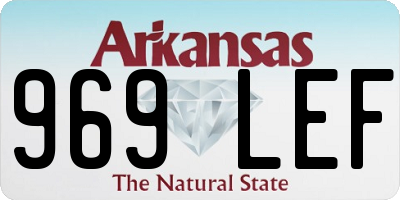 AR license plate 969LEF
