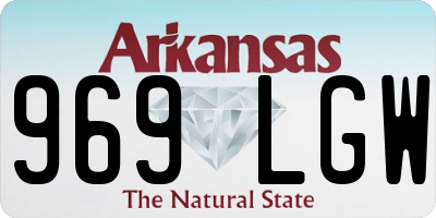 AR license plate 969LGW