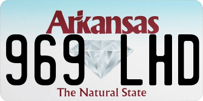 AR license plate 969LHD