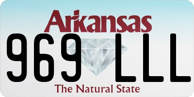 AR license plate 969LLL
