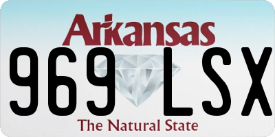 AR license plate 969LSX