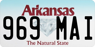 AR license plate 969MAI