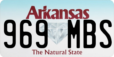 AR license plate 969MBS